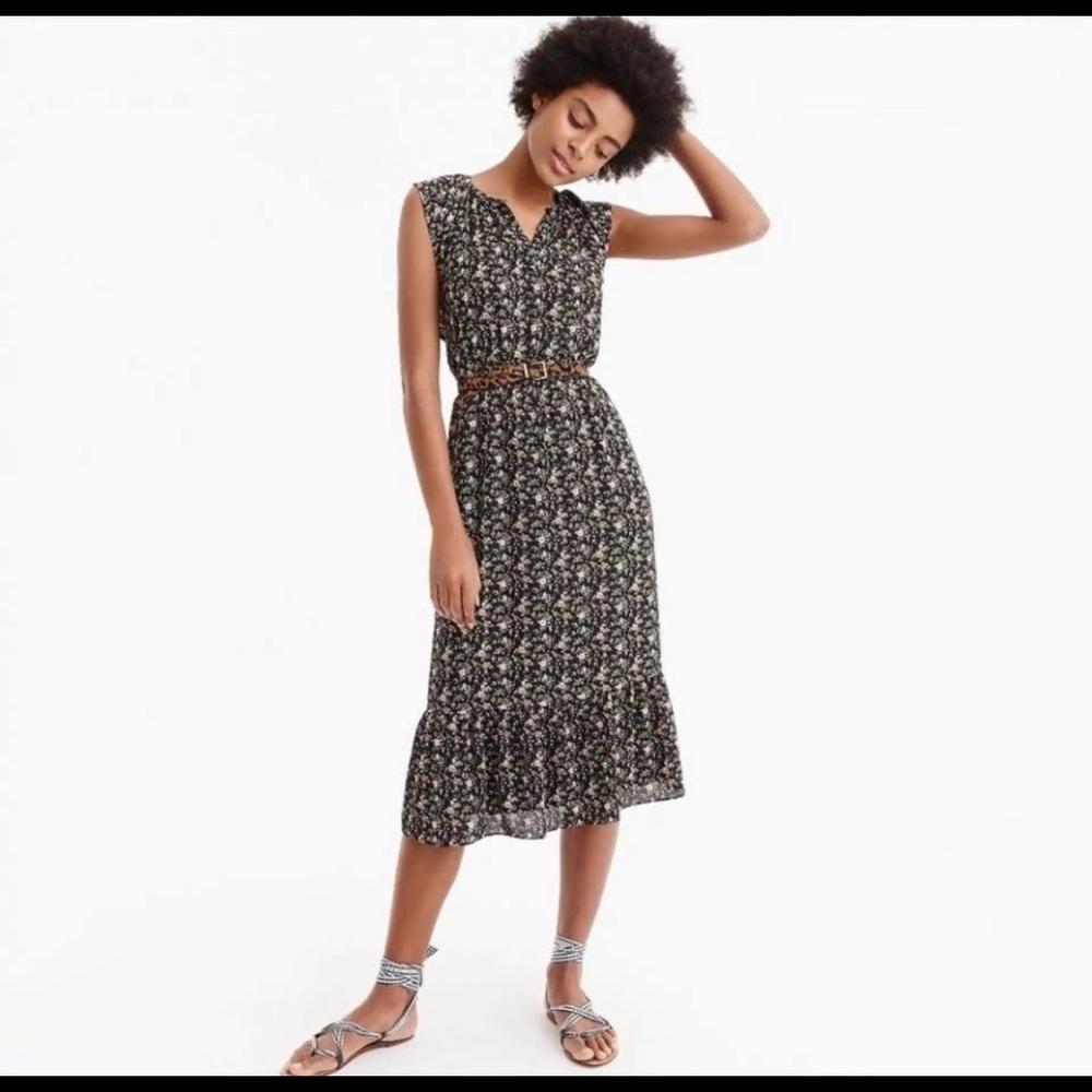 J.Crew Mercantile Cap Sleeve Midi Superbloom Small